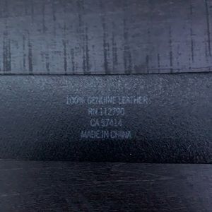 Black and Gold True Religion Belt